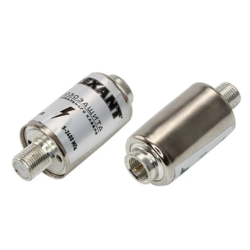 Грозозащита антенная, гнездо F - штекер - F, 5-2400 МГц REXANT - Фото 4