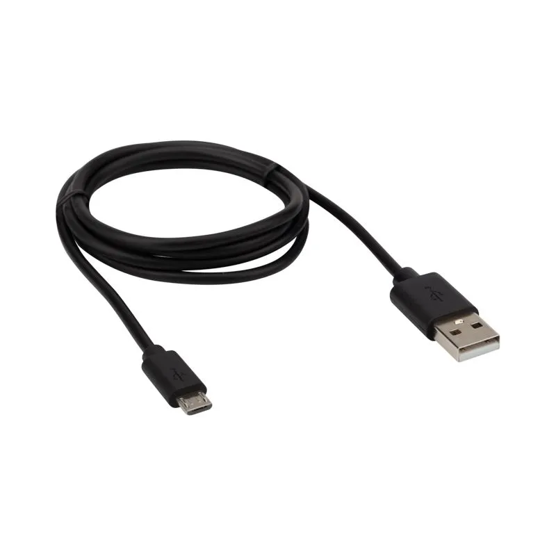 Кабель USB-A – micro USB, 1А, 1м, ПВХ, черный REXANT - Фото 2