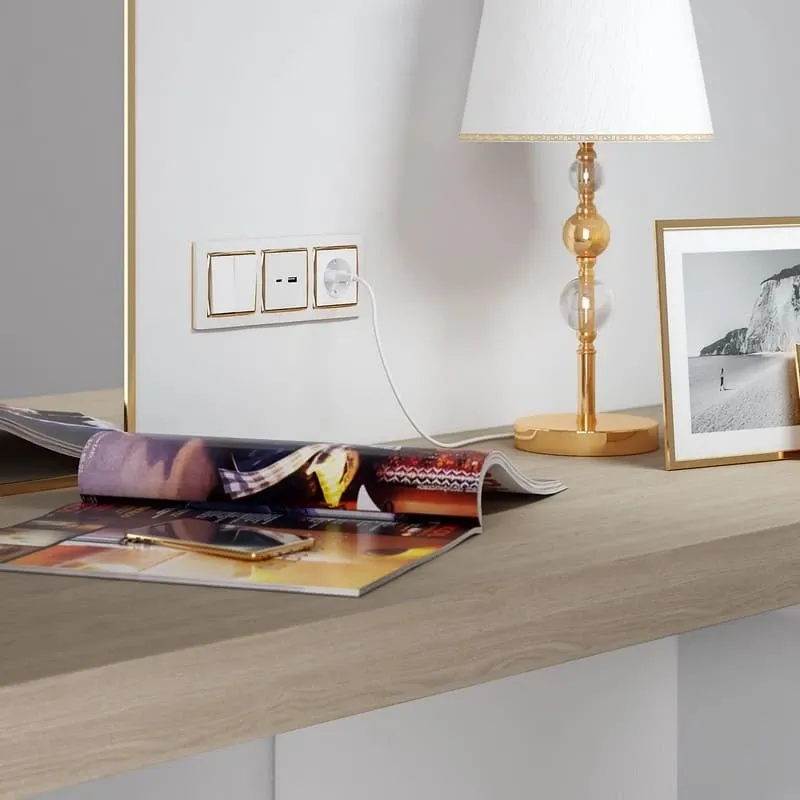 Выключатель двухклавишный (белый) Werkel - Фото 4