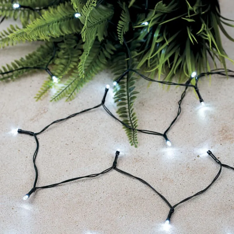 Гирлянда садовая (каскад) Летний Дождь 6,9м, 6500К с аккумулятором и выносной солнечной панелью LAMPER - Фото 2