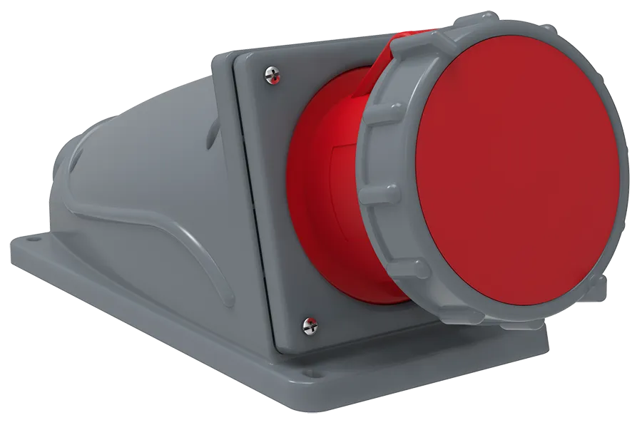 MAGNUM Розетка стационарная ССИ-134 63А-6ч/380-415В 3P+PE IP67 IEK