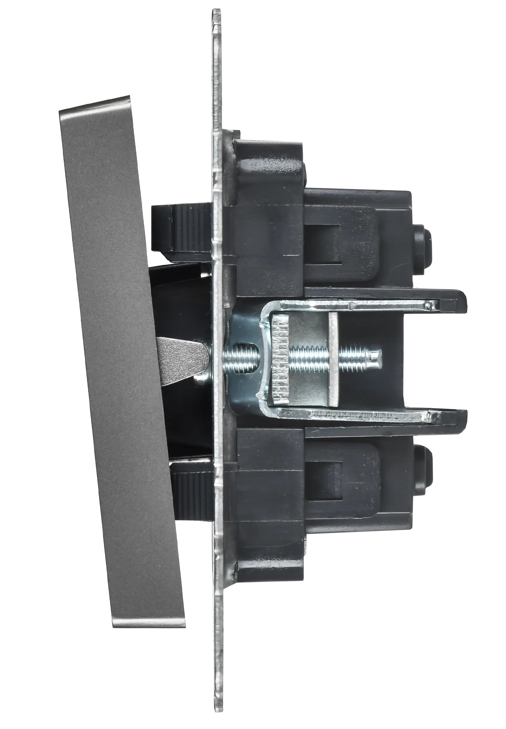 BRITE Выключатель 2-клавишный перекрестный 10А ВС10-2-3-БрС сталь IEK - Фото 6