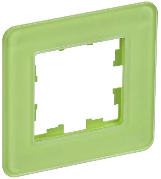 BRITE Рамка 1-местная РУ-1-2-Бр стекло эко грин RE IEK BR-M12-G-41-K06