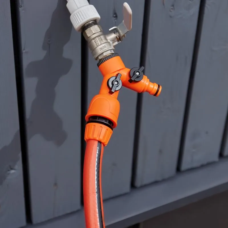 Разветвитель 2-х канальный на кран 1/2"-3/4" ЧЕТЫРЕ СЕЗОНА - Фото 4