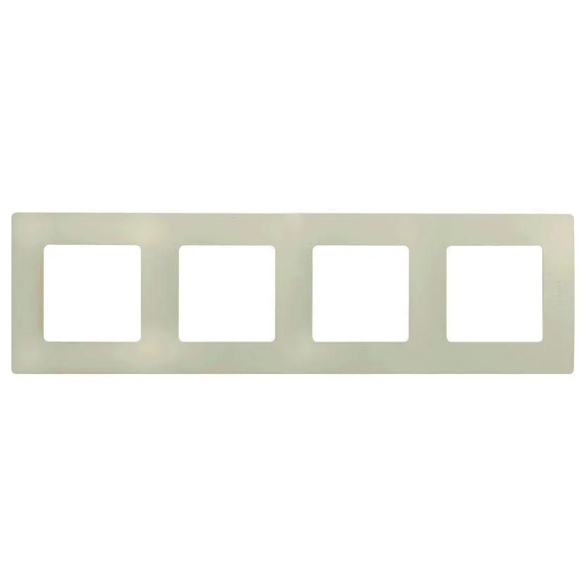 ETIKA Рамка 4-местная слоновая кость