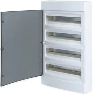 Щит распределительный навесной "Unix" прозрачная дверь 4х18 (72) модулей 651x396x112 IP40