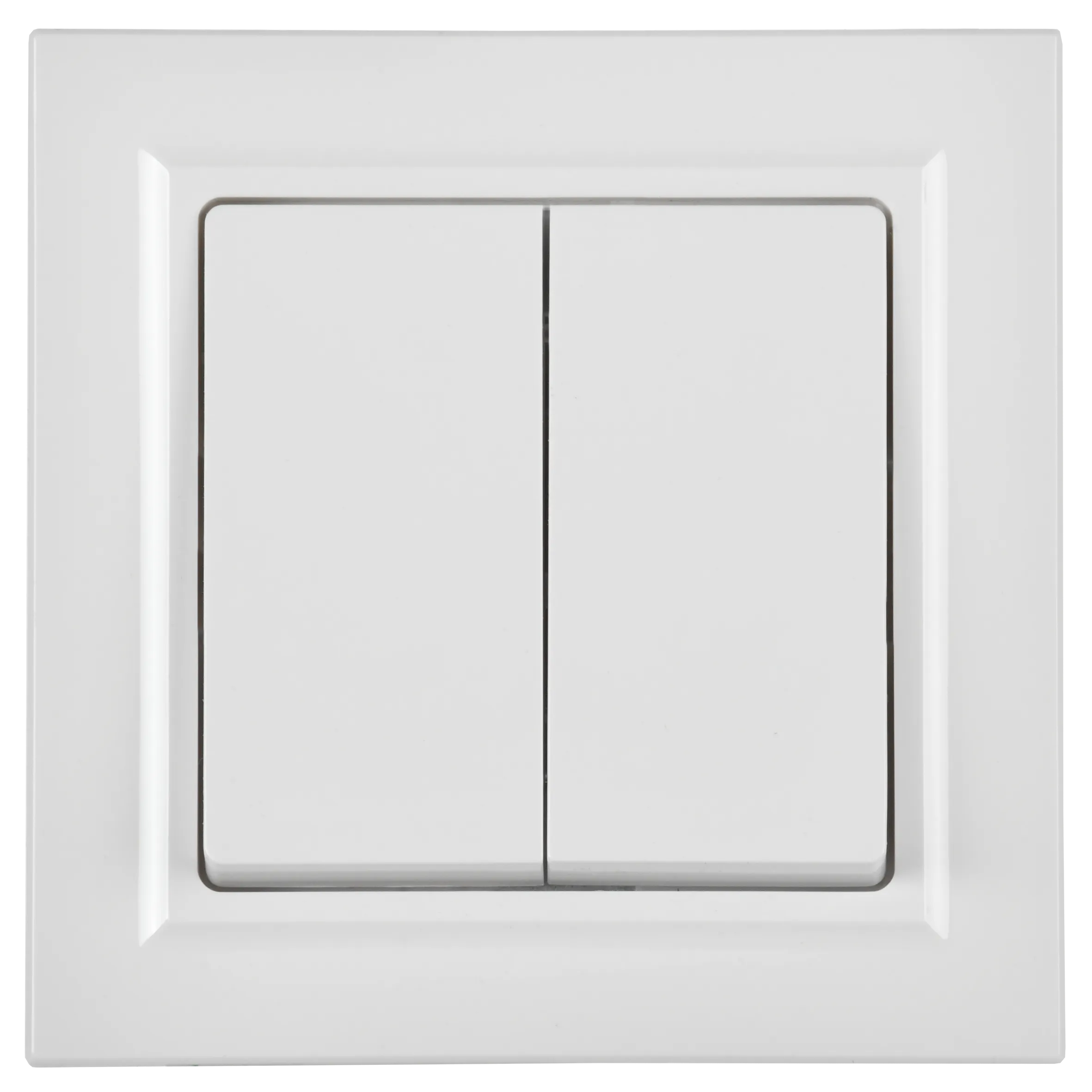 BRITE Выключатель 2-клавишный 10А в сборе ВСР10-2-0-БрБ белый IEK - Фото 5