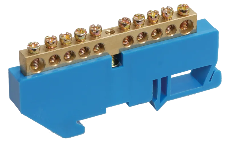 Шина N "ноль" на DIN-изол ШНИ-6х9-10-Д-С IEK YNN10-69-10D-K07