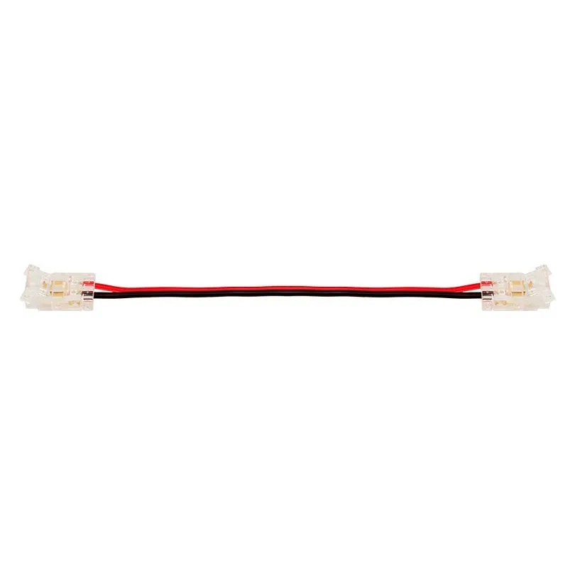 Коннектор WOLTA WLS-2PIN-8MM-MONO-2 выводной/последовательный для одноцветной SMD ленты шириной 8мм. Цена за 1 шт., мин. кратность 3 шт. WLS-2PIN-8MM-MONO-2