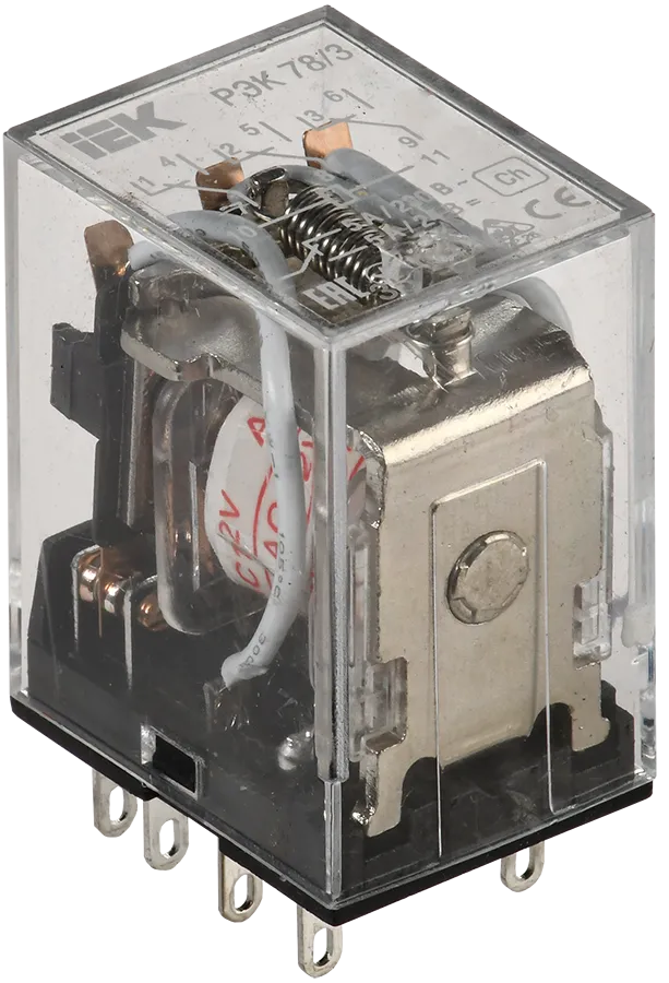 Реле РЭК78/3(MY3) 5А 12В AC IEK
