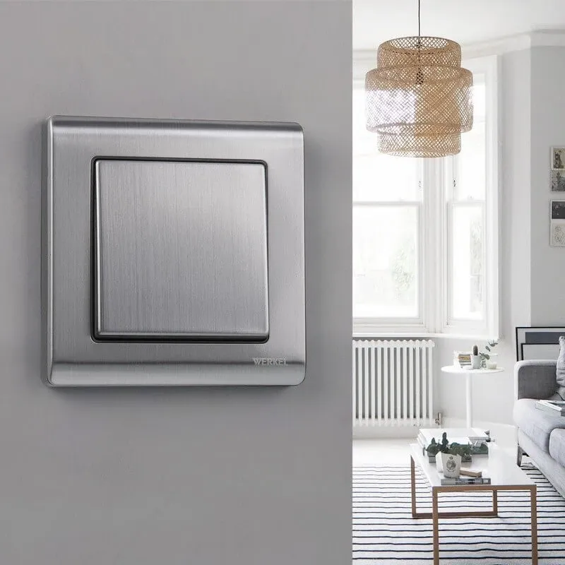 Выключатель одноклавишный (глянцевый никель) Werkel - Фото 3