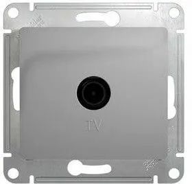 Розетка телевизионная оконечная TV 1-м СП Glossa 1дБ механизм алюм. SE GSL000391