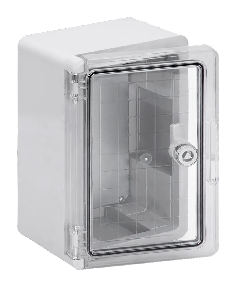Корпус пластиковый ЩМПп 300х200х130мм прозрачная дверь IP65 DEKRON DEK-P-302013-65