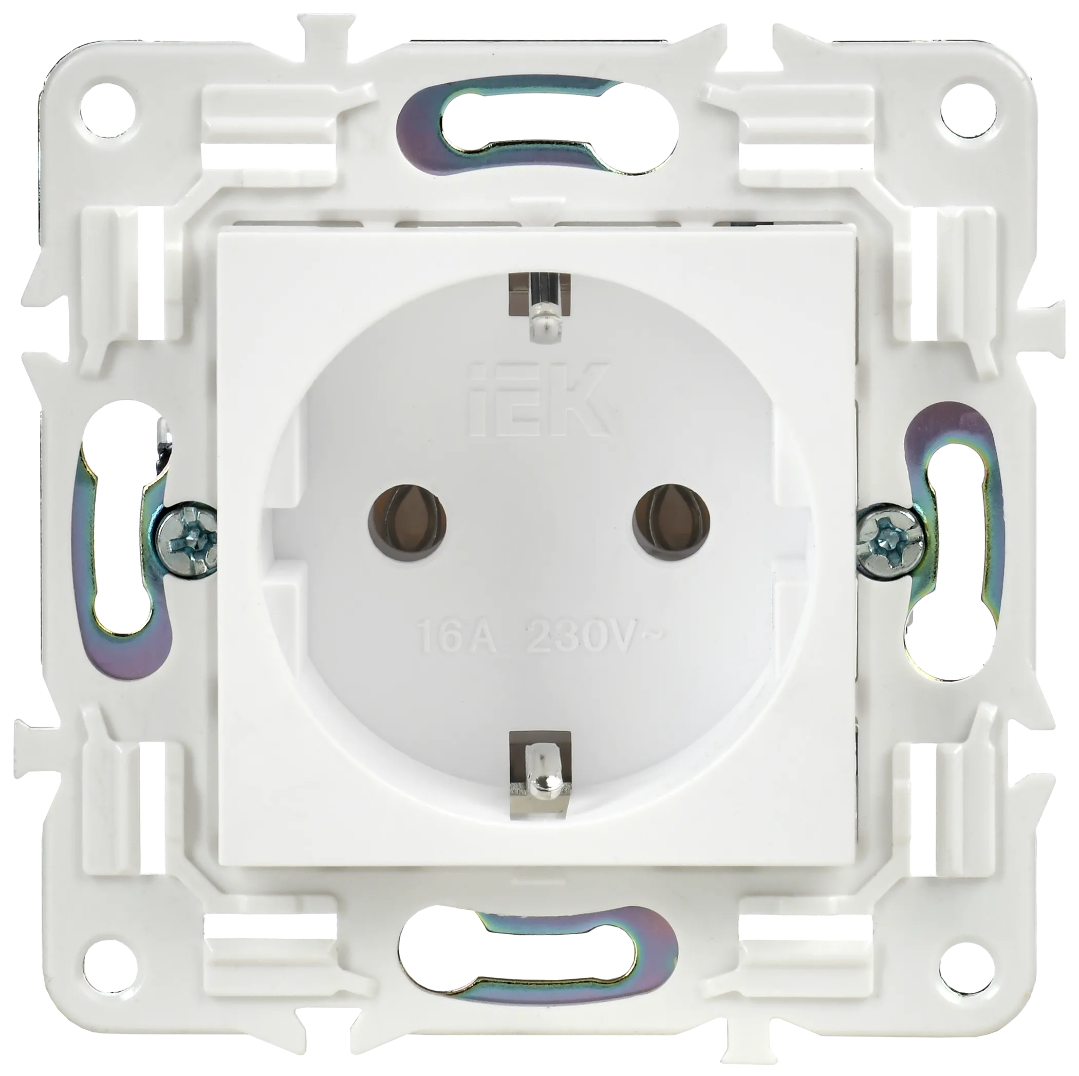 SKANDY Розетка с заземлением без защитных шторок 16А SK-R05W арктический белый IEK - Фото 6