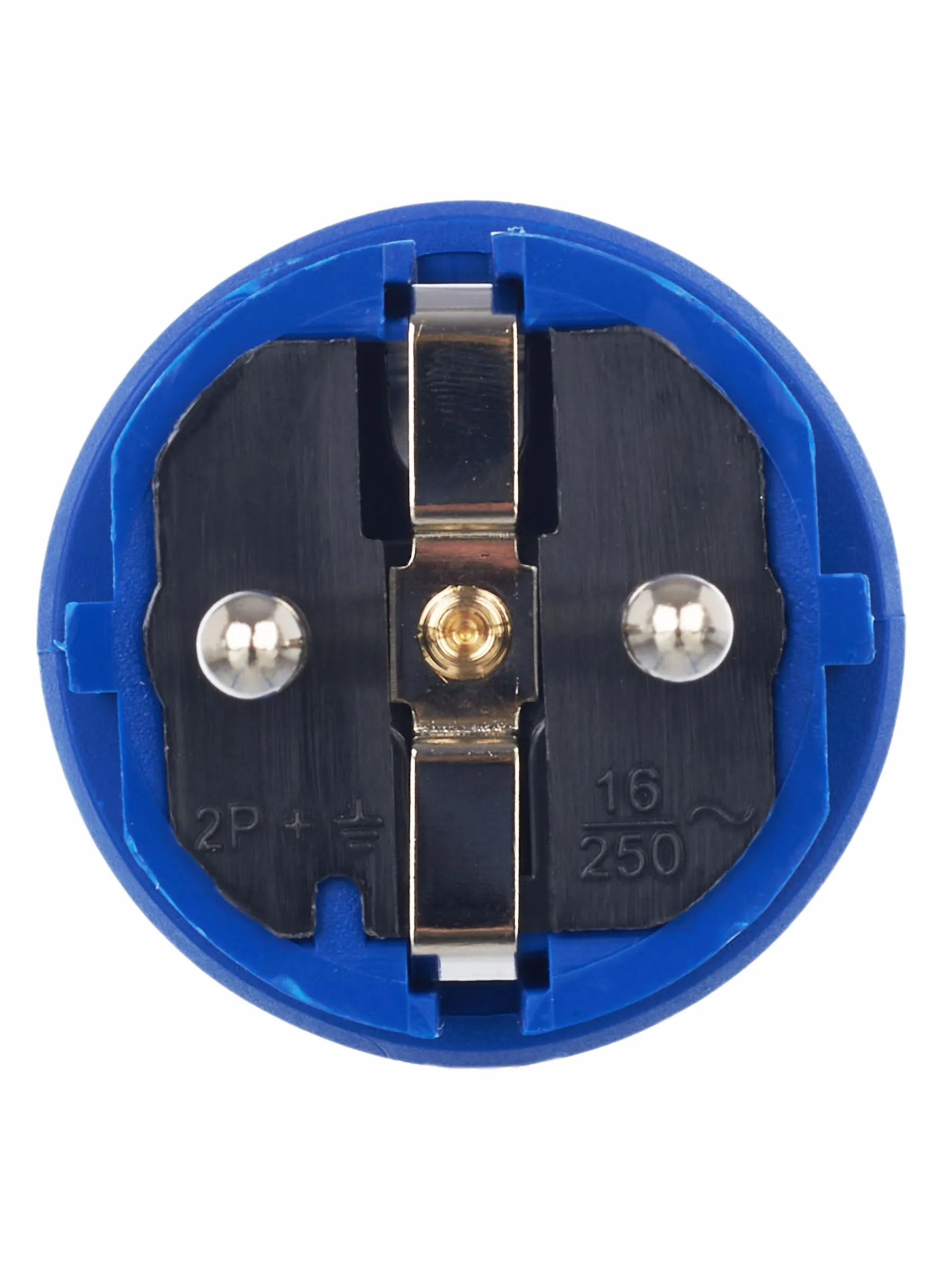 Вилка прямая ВБп3-1-0м IP44 ОМЕГА каучук синяя IEK - Фото 4