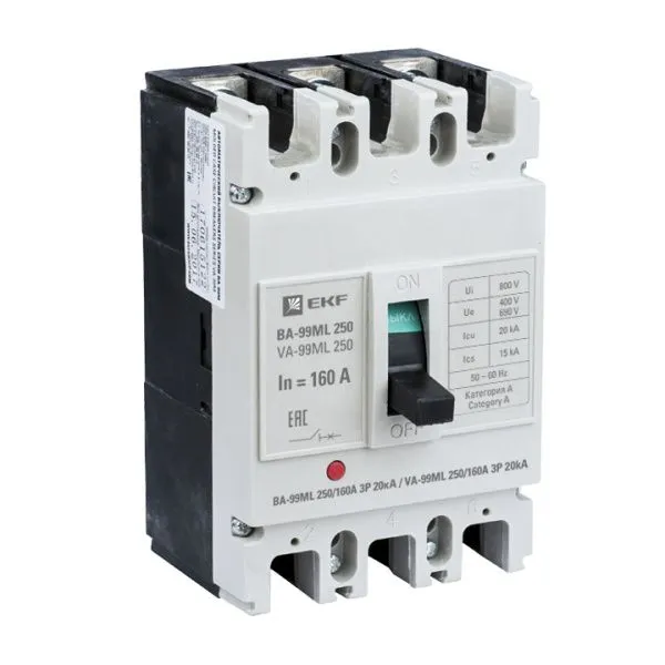ВА-99МL 250/160А 3P 20кА EKF Basic - Фото 2