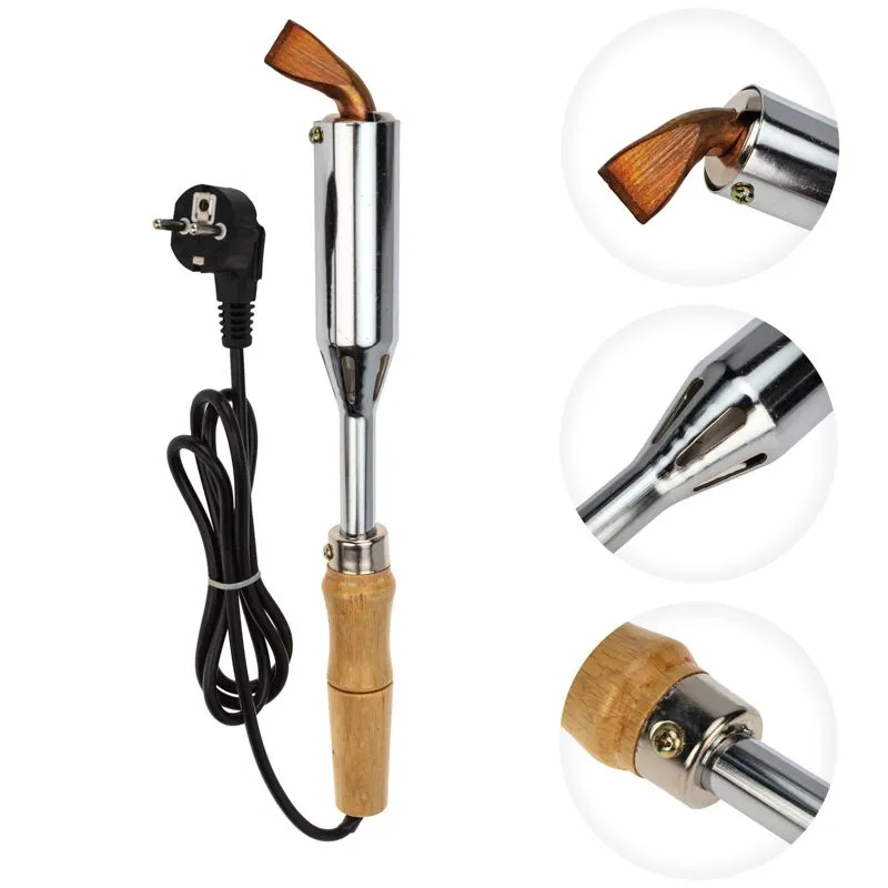 Паяльник высокомощный, серия ЭПСН, керам. тэн, 300Вт, 230В, с дерев. ручкой, коробка REXANT - Фото 3