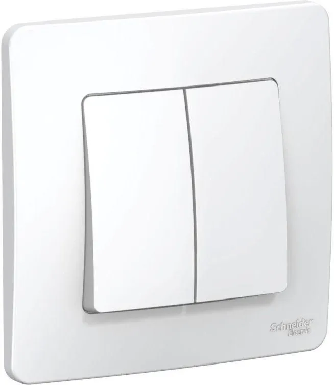 Переключатель проходной 2-кл. СП Blanca 10А IP20 (сх. 6+6) 250В бел. SE BLNVS106601