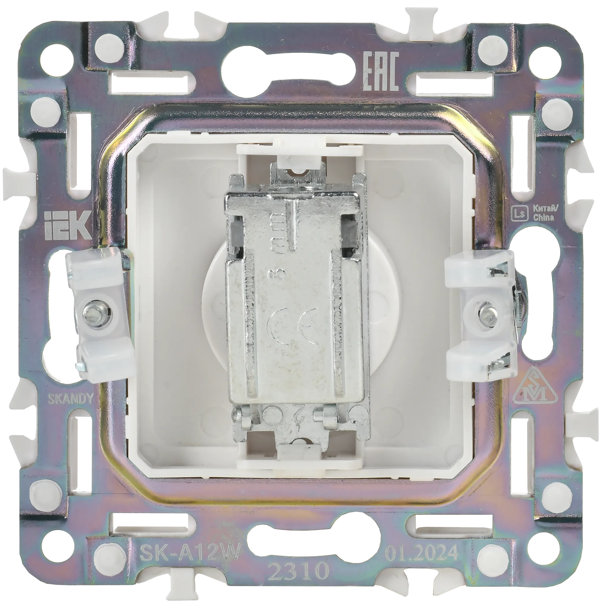 SKANDY Розетка TV оконечная SK-A12W арктический белый IEK - Фото 3