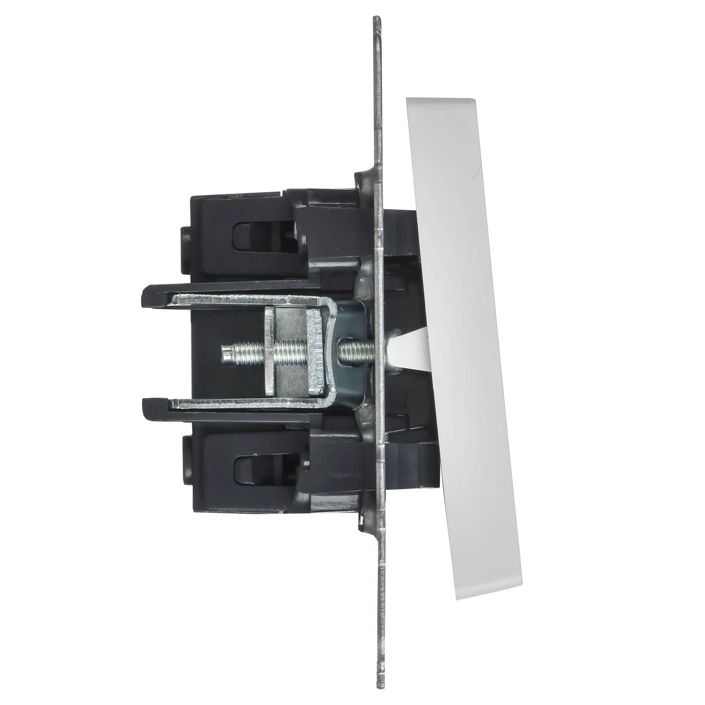 BRITE Выключатель 1-клавишный 10А ВС10-1-0-БрАБ арктический белый IEK - Фото 5