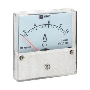 AMA-801 аналоговый на панель (80х80) круглый вырез 10А прямое подключение EKF ama-801-10