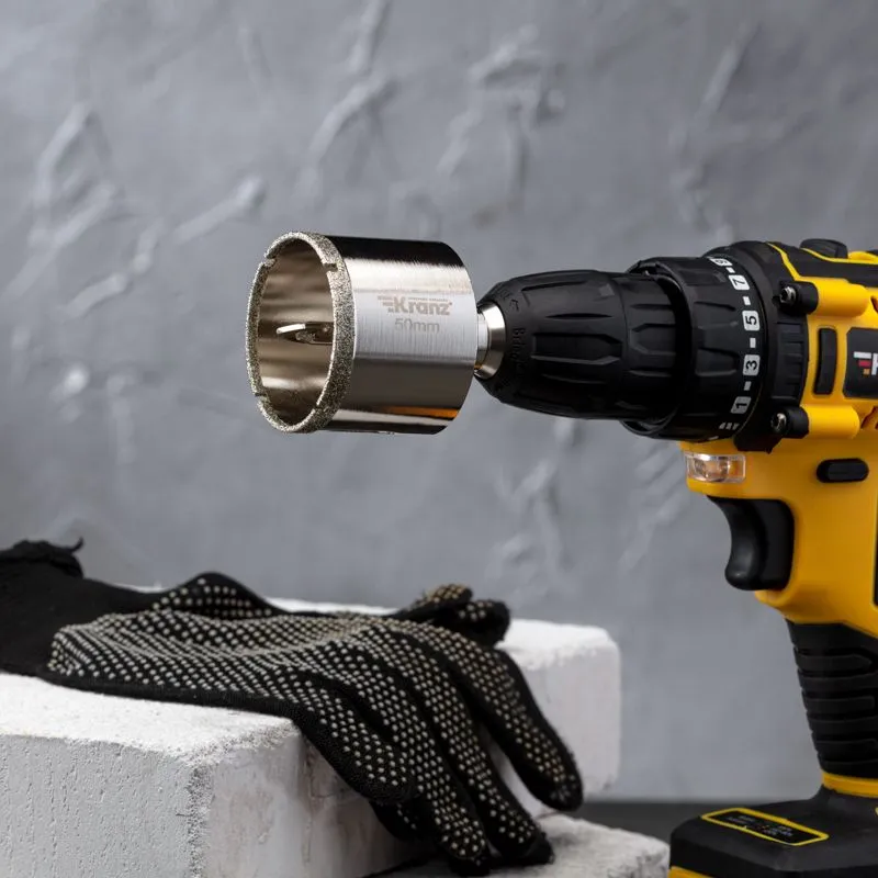 Коронка алмазная 50мм по керамограниту с центровочным сверлом KRANZ - Фото 4