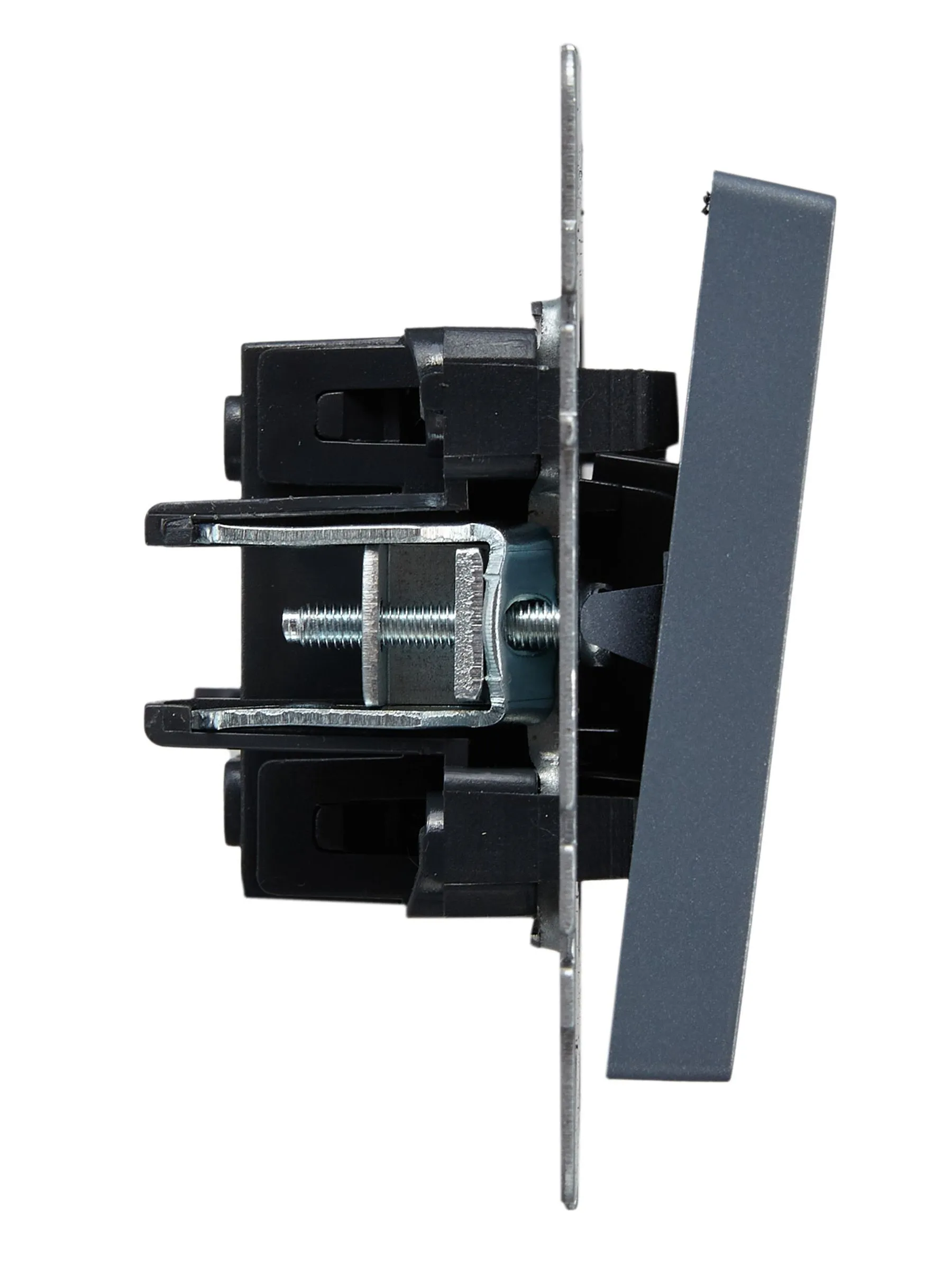 BRITE Выключатель 1-клавишный самовозвратный 10А ВС10-1-4-БрМ маренго IEK - Фото 4