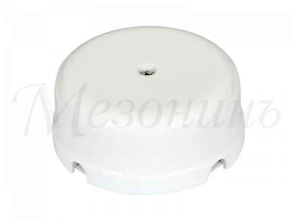 Коробка распределительная фарфоровая D80мм, высота 33мм, IP20, цвет -белый, ТМ "МЕЗОНИНЪ" GE70235-01