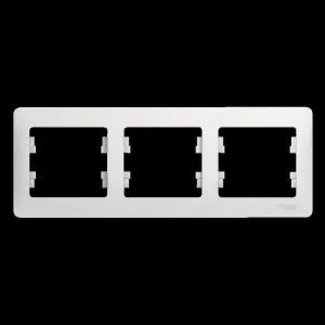 Рамка 3-м Glossa горизонт. бел. SE GSL000103 275129