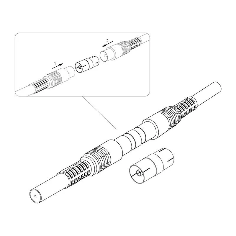 Переходник антенный, (гнездо TV - гнездо TV), (1шт.)  REXANT - Фото 5
