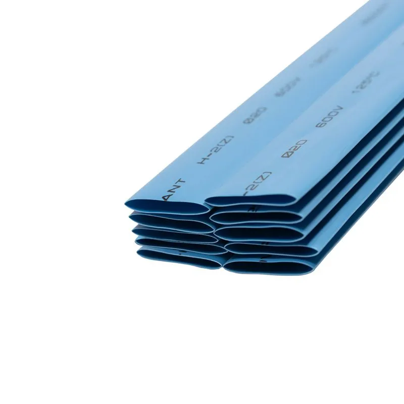 Трубка термоусаживаемая ТУТ нг 20,0/10,0мм, синяя, упаковка 10 шт. по 1м REXANT - Фото 4