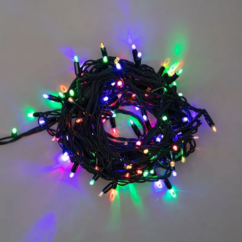 Гирлянда светодиодная Нить 12м 120 LED МУЛЬТИКОЛОР черный каучук IP67 постоянное свечение 230В соединяется нужен блок 315-000 NEON-NIGHT 315-139