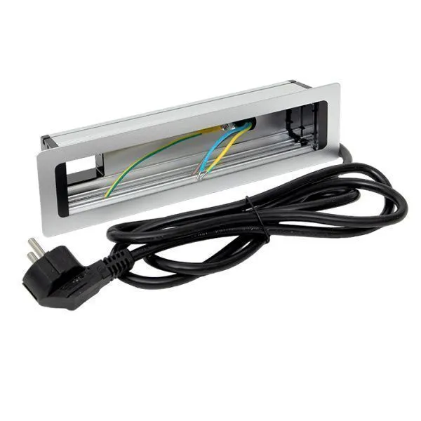 Встраиваемый настольный розеточный блок, 10 модулей, C-Line - Фото 5