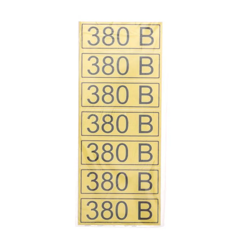 Наклейка знак электробезопасности «380 В» 35х100мм (7 шт. на листе) REXANT - Фото 3