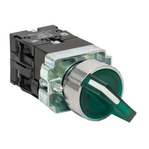 Переключатель BD33 3P c зеленой подсветкой 230В NO EKF xb2-bk33-g-230
