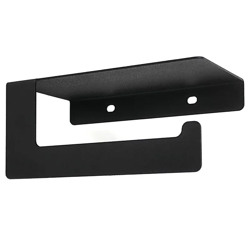 Держатель для туалетной бумаги с полкой хранения, черный REXANT - Фото 5