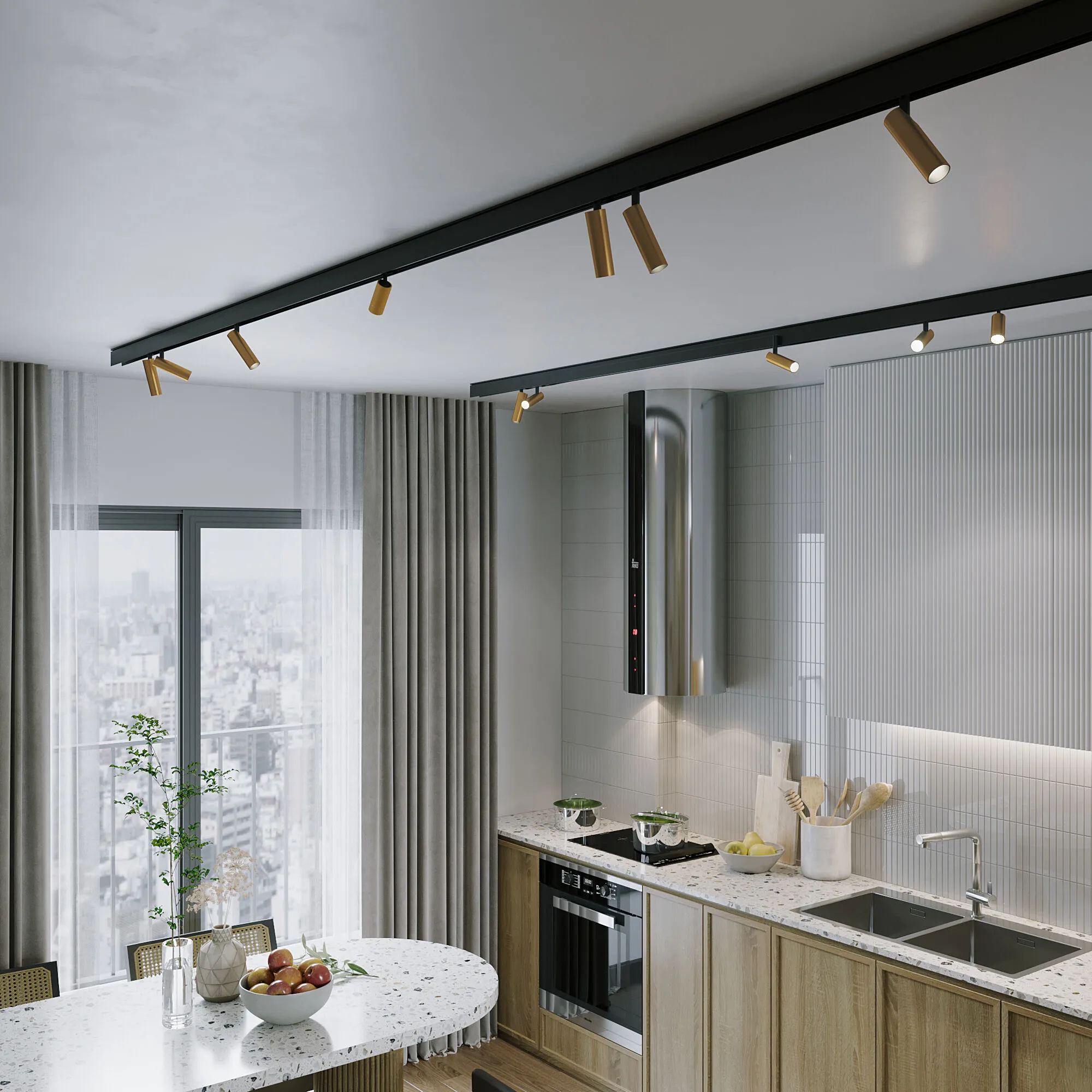 Slim Magnetic Умный трековый светильник 14W 2700-6500K Dim Dual (латунь) 85056/01 Elektrostandard - Фото 4