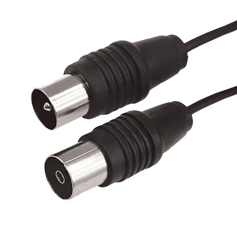 ВЧ-кабель, ТВ-гнездо - ТВ-штекер, 10м, черный REXANT 17-5016