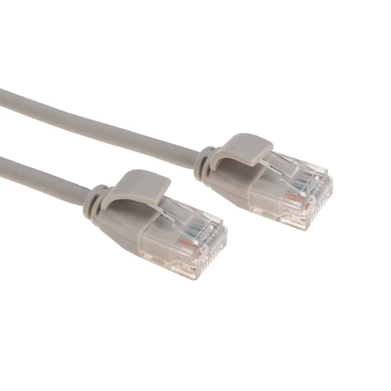 Патч-корд U/UTP, CAT 6A (10G), RJ45-RJ45, 28AWG, LSZH, серый, 2м REXANT - Фото 3