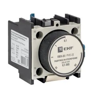 Приставка выдержки времени отключения ПВЭ-22 0,1-30сек NO+NC EKF 