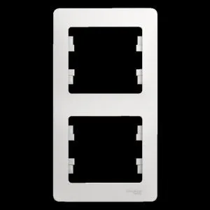 Рамка 2-м Glossa вертикал. бел. SE GSL000106 275132