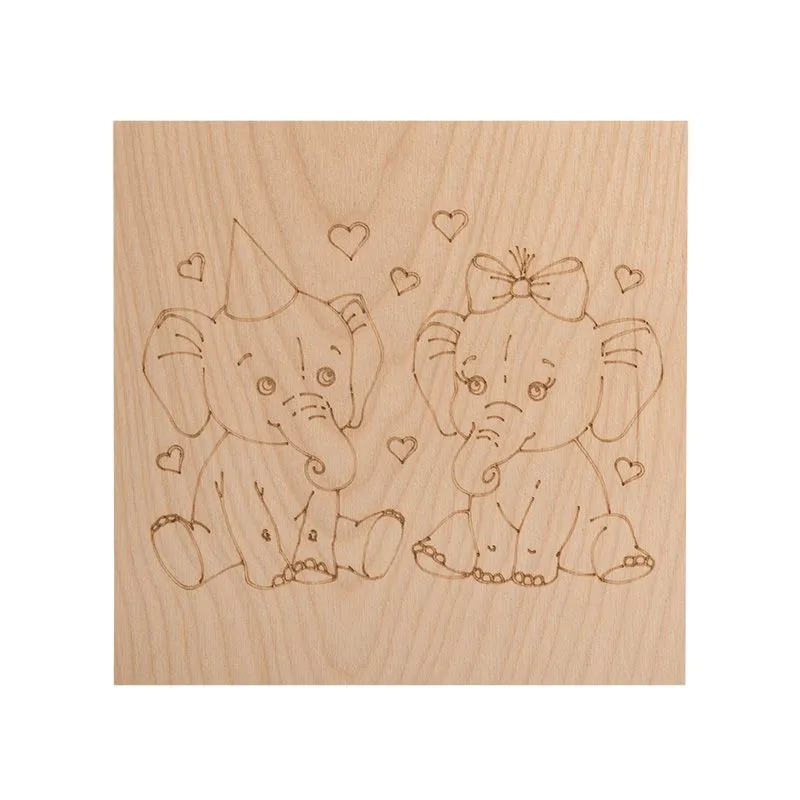 Доски для выжигания «Слонята», 150х150мм, 5 шт., пакет REXANT - Фото 4