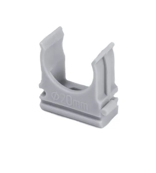 Крепеж-клипса Ø 20 цвета: серый (100шт/уп) DEKRON