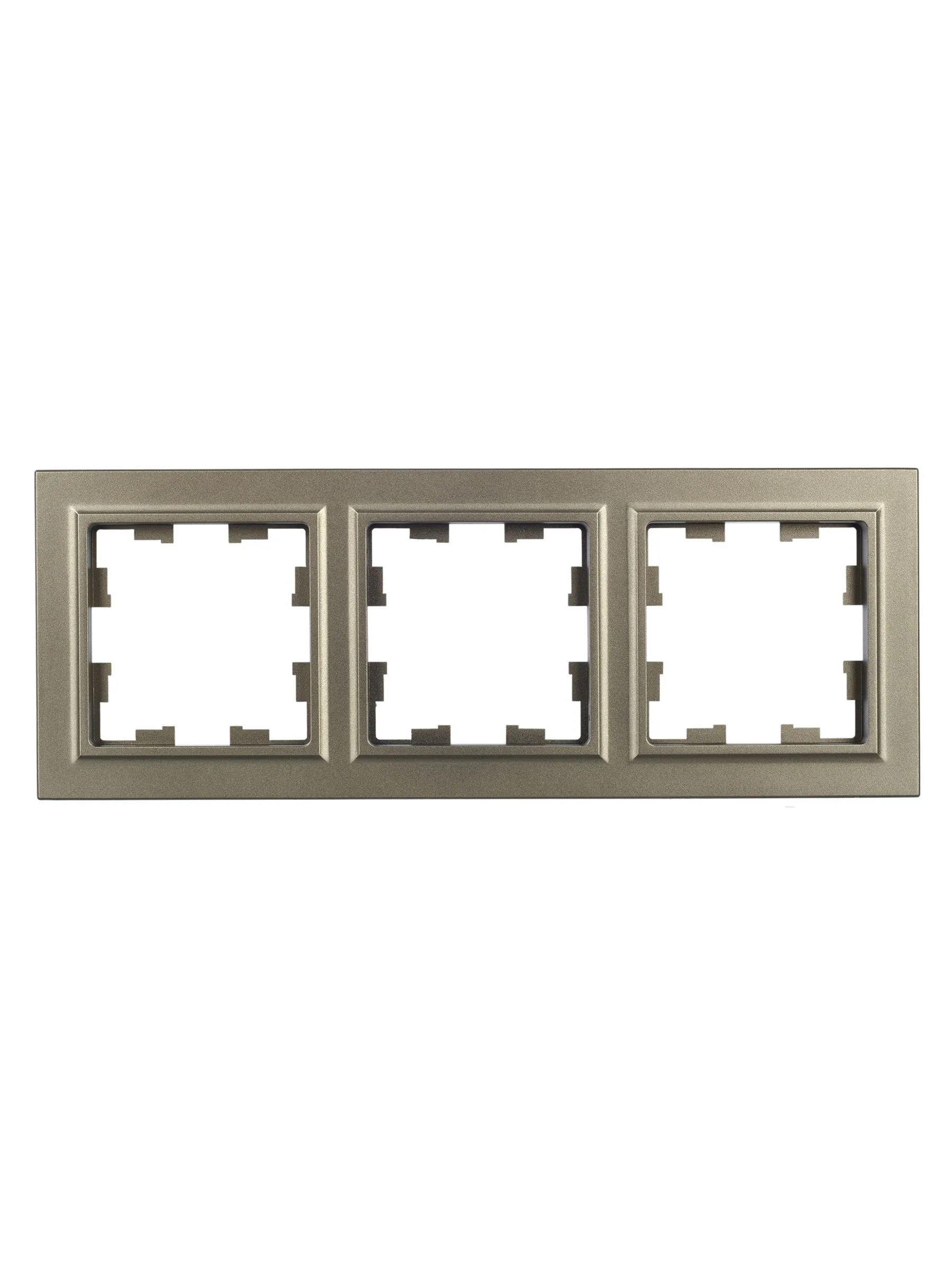 BRITE Рамка 3-местная РУ-3-БрШ шампань IEK - Фото 2