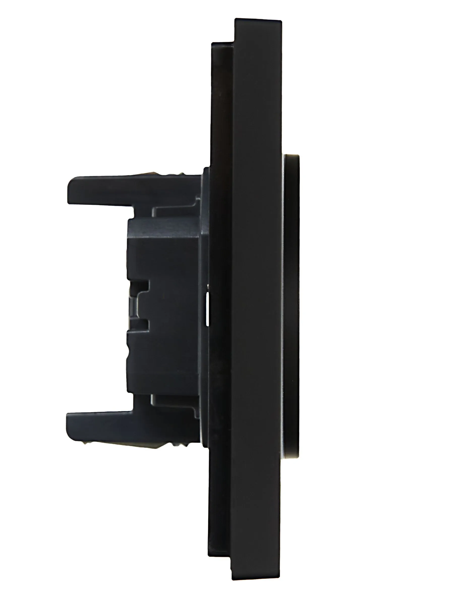 FORTE&PIANO Розетка 2-местная без заземления без защитных шторок безвинтовое крепление 10А FP126 черный IEK - Фото 5