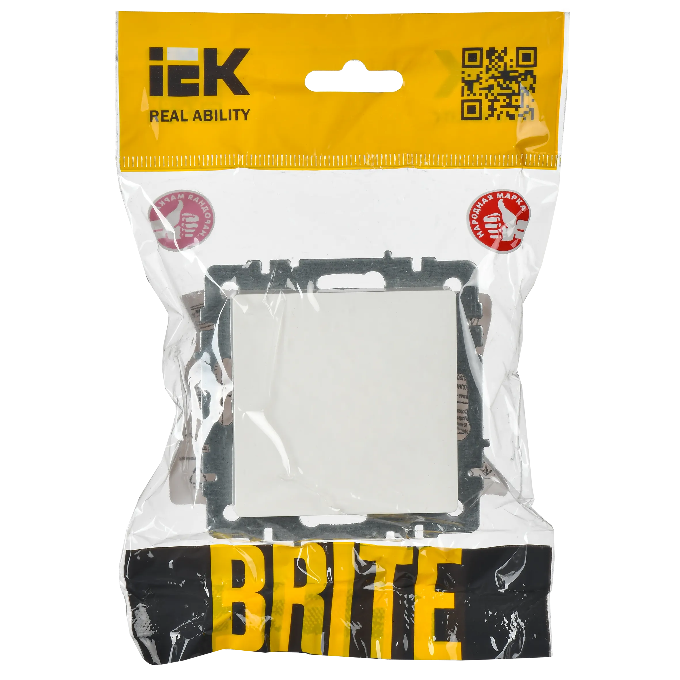 BRITE Заглушка с суппортом МЗ10-БрБ белый IEK - Фото 5