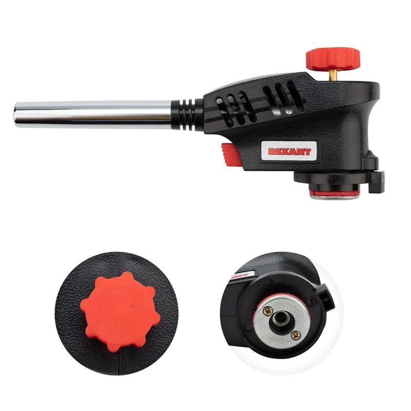 Газовая горелка-насадка GT-30 с пьезоподжигом паяльного типа REXANT - Фото 2