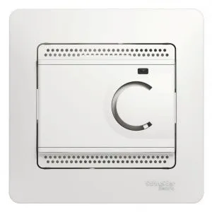 Термостат Glossa электронный для теплого пола с датчиком +5град.C +50град.C 16А в сборе бел. SchE GS