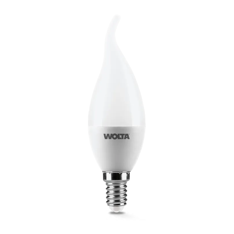 Лампа светодиодная "Свеча на ветру-CD37" 7.5Вт 450лм 3000К Е14 (50шт/уп) WOLTA - Фото 2