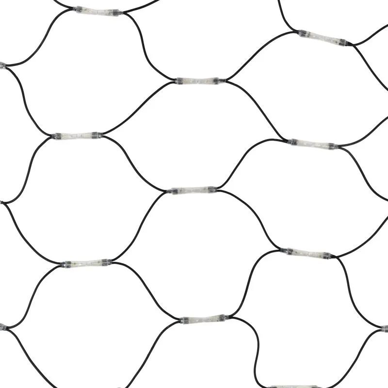 Гирлянда светодиодная Сеть 2x4м 560 LED БЕЛЫЙ/СИНИЙ черный каучук IP67 постоянное свечение 230В блок в комплекте NEON-NIGHT - Фото 3